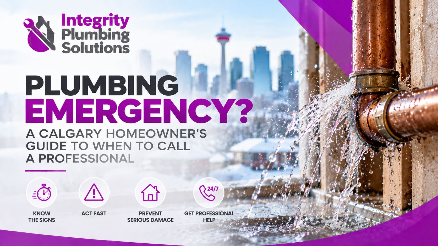 What Is Considered a Plumbing Emergency? A Calgary Homeowner’s Guide